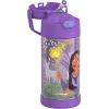 THERMOS FUNTAINER Water Bottle with Straw – 12 Ounce – Kids Stainless Steel Vacuum Insulated Water Bottle with Lid, Bluey(Wish)