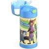 THERMOS FUNTAINER Water Bottle with Straw – 12 Ounce – Kids Stainless Steel Vacuum Insulated Water Bottle with Lid, Bluey(Zootopia 2)