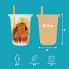 The First Years Bluey Take & Toss Toddler Straw Cups – Spill Proof Toddler Sippy Cups with Snap On Lids and Straws – Bluey Gifts and Bluey Party Supplies – 10 Oz – 10 Count(Disney Moana)