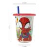 The First Years Bluey Take & Toss Toddler Straw Cups – Spill Proof Toddler Sippy Cups with Snap On Lids and Straws – Bluey Gifts and Bluey Party Supplies – 10 Oz – 10 Count(Spidey and His Amazing Friends)