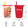 The First Years Bluey Take & Toss Toddler Straw Cups – Spill Proof Toddler Sippy Cups with Snap On Lids and Straws – Bluey Gifts and Bluey Party Supplies – 10 Oz – 10 Count(Disney Cars)