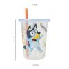 The First Years Bluey Take & Toss Toddler Straw Cups – Spill Proof Toddler Sippy Cups with Snap On Lids and Straws – Bluey Gifts and Bluey Party Supplies – 10 Oz – 10 Count(Bluey)
