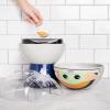 Uncanny Brands Bluey Popcorn Maker, Oil-Free Electric Hot Air Popper with 12 Paper Bags – Officially Licensed(Grogu – Blue)