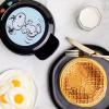 Uncanny Brands Bluey Waffle Maker – Non-Stick Round Waffle Iron – Easy to Use and Clean(Peanuts Snoopy)