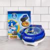 Uncanny Brands Bluey Waffle Maker – Non-Stick Round Waffle Iron – Easy to Use and Clean(Sonic the Hedgehod)