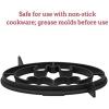 Whiskware Bluey Pancake Art Kit, 1 Batter Bottle, 2 Silicone Bluey and Bingo Pancake Molds, and 1 BlenderBall Wire Whisk, Durable, No-Mess Breakfast, BPA Free, Dishwasher Safe(Batman)