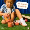 Whiskware Bluey Stackable Snack Containers for Babies, Toddlers, and Kids, 3 Stackable Snack Cups for School and Travel, Cupholder Friendly, Bluey, Chloe, Bingo, and Lila, Best Buddies!(Hooray Snacks!)