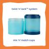 Whiskware Bluey Stackable Snack Containers for Babies, Toddlers, and Kids, 3 Stackable Snack Cups for School and Travel, Cupholder Friendly, Bluey, Chloe, Bingo, and Lila, Best Buddies!(Finding Nemo)