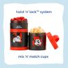 Whiskware Bluey Stackable Snack Containers for Babies, Toddlers, and Kids, 3 Stackable Snack Cups for School and Travel, Cupholder Friendly, Bluey, Chloe, Bingo, and Lila, Best Buddies!(All Time Classic)