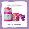 Whiskware Bluey Stackable Snack Containers for Babies, Toddlers, and Kids, 3 Stackable Snack Cups for School and Travel, Cupholder Friendly, Bluey, Chloe, Bingo, and Lila, Best Buddies!(Gwen Stacy)