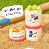 Whiskware Bluey Stackable Snack Containers for Babies, Toddlers, and Kids, 3 Stackable Snack Cups for School and Travel, Cupholder Friendly, Bluey, Chloe, Bingo, and Lila, Best Buddies!(Mickey & Minnie)
