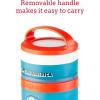 Whiskware Bluey Stackable Snack Containers for Babies, Toddlers, and Kids, 3 Stackable Snack Cups for School and Travel, Cupholder Friendly, Bluey, Chloe, Bingo, and Lila, Best Buddies!(Captain America)
