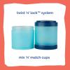 Whiskware Bluey Stackable Snack Containers for Babies, Toddlers, and Kids, 3 Stackable Snack Cups for School and Travel, Cupholder Friendly, Bluey, Chloe, Bingo, and Lila, Best Buddies!(Ariel)