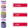 Whiskware Bluey Stackable Snack Containers for Kids and Toddlers, 3 Stackable Snack Cups for School and Travel, Bluey and Bingo, Hooray(Pack of 1)(Anna and Olaf)