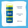Whiskware Bluey Stackable Snack Containers for Kids and Toddlers, 3 Stackable Snack Cups for School and Travel, Bluey and Bingo, Hooray(Pack of 1)(Buzz Lightyear)