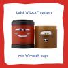 Whiskware Bluey Stackable Snack Containers for Kids and Toddlers, 3 Stackable Snack Cups for School and Travel, Bluey and Bingo, Hooray(Pack of 1)(Cars)