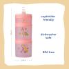 Whiskware Bluey Stackable Snack Containers for Kids and Toddlers, 3 Stackable Snack Cups for School and Travel, Bluey and Bingo, Hooray(Pack of 1)(Rapunzel)
