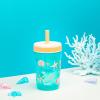 Zak Designs 15oz Bluey Kelso Tumbler Set, Leak-Proof Screw-On Lid with Straw Made of Durable Plastic and Silicone, Perfect Bundle for Kids, 2 Count (Pack of 1)(Shells)
