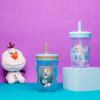 Zak Designs 15oz Bluey Kelso Tumbler Set, Leak-Proof Screw-On Lid with Straw Made of Durable Plastic and Silicone, Perfect Bundle for Kids, 2 Count (Pack of 1)(Frozen 2)
