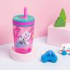 Zak Designs 15oz Bluey Kelso Tumbler Set, Leak-Proof Screw-On Lid with Straw Made of Durable Plastic and Silicone, Perfect Bundle for Kids, 2 Count (Pack of 1)(Paw Patrol – Skye & Everest)