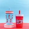 Zak Designs 15oz Bluey Kelso Tumbler Set, Leak-Proof Screw-On Lid with Straw Made of Durable Plastic and Silicone, Perfect Bundle for Kids, 2 Count (Pack of 1)(Dr. Seuss (The Cat in the Hat))