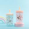 Zak Designs 15oz Bluey Kelso Tumbler Set, Leak-Proof Screw-On Lid with Straw Made of Durable Plastic and Silicone, Perfect Bundle for Kids, 2 Count (Pack of 1)(Disney Minnie Mouse)