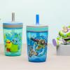 Zak Designs 15oz Bluey Kelso Tumbler Set, Leak-Proof Screw-On Lid with Straw Made of Durable Plastic and Silicone, Perfect Bundle for Kids, 2 Count (Pack of 1)(Toy Story 4 – Woody & Buzz)