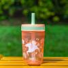 Zak Designs 15oz Bluey Kelso Tumbler Set, Leak-Proof Screw-On Lid with Straw Made of Durable Plastic and Silicone, Perfect Bundle for Kids, 2 Count (Pack of 1)(Unicorn)