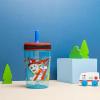 Zak Designs 15oz Bluey Kelso Tumbler Set, Leak-Proof Screw-On Lid with Straw Made of Durable Plastic and Silicone, Perfect Bundle for Kids, 2 Count (Pack of 1)(Paw Patrol – Chase & Marshall)