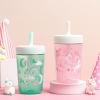 Zak Designs 15oz Bluey Kelso Tumbler Set, Leak-Proof Screw-On Lid with Straw Made of Durable Plastic and Silicone, Perfect Bundle for Kids, 2 Count (Pack of 1)(Fanciful Unicorn & Happy Skies)