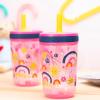 Zak Designs 15oz Bluey Kelso Tumbler Set, Leak-Proof Screw-On Lid with Straw Made of Durable Plastic and Silicone, Perfect Bundle for Kids, 2 Count (Pack of 1)(‎Starpower)
