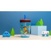 Zak Designs 15oz Bluey Kelso Tumbler Set, Leak-Proof Screw-On Lid with Straw Made of Durable Plastic and Silicone, Perfect Bundle for Kids, 2 Count (Pack of 1)(Paw Patrol – Chase & Marshall)