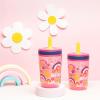Zak Designs 15oz Bluey Kelso Tumbler Set, Leak-Proof Screw-On Lid with Straw Made of Durable Plastic and Silicone, Perfect Bundle for Kids, 2 Count (Pack of 1)(‎Starpower)