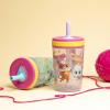 Zak Designs 15oz Bluey Kelso Tumbler Set, Leak-Proof Screw-On Lid with Straw Made of Durable Plastic and Silicone, Perfect Bundle for Kids, 2 Count (Pack of 1)(Ginny  Sparks  Buddy  Bitsy (Disney’s SuperKitties))
