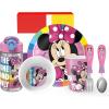 Zak Designs Bluey Kids Dinnerware Gift Set Includes Plate, Bowl, Tumbler, Water Bottle, and Utensil Tableware, Made of Durable Material and Perfect for Kids (6 Piece Gift Set, BPA-Free)(Minnie Mouse – 6pcs)