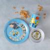 Zak Designs Bluey Kids Dinnerware Gift Set Includes Plate, Bowl, Tumbler, Water Bottle, and Utensil Tableware, Made of Durable Material and Perfect for Kids (6 Piece Gift Set, BPA-Free)(Minions_Gru – 3pcs)