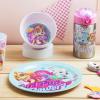 Zak Designs Bluey Kids Dinnerware Gift Set Includes Plate, Bowl, Tumbler, Water Bottle, and Utensil Tableware, Made of Durable Material and Perfect for Kids (6 Piece Gift Set, BPA-Free)(PAW Patrol Gilrs- 6pcs)