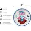 Zak Designs Bluey Kids Dinnerware Gift Set Includes Plate, Bowl, Tumbler, Water Bottle, and Utensil Tableware, Made of Durable Material and Perfect for Kids (6 Piece Gift Set, BPA-Free)(Blue’s Clues – 5pcs)