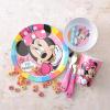 Zak Designs Bluey Kids Dinnerware Gift Set Includes Plate, Bowl, Tumbler, Water Bottle, and Utensil Tableware, Made of Durable Material and Perfect for Kids (6 Piece Gift Set, BPA-Free)(Minnie Mouse – 6pcs)
