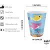Zak Designs Bluey Kids Dinnerware Gift Set Includes Plate, Bowl, Tumbler, Water Bottle, and Utensil Tableware, Made of Durable Material and Perfect for Kids (6 Piece Gift Set, BPA-Free)(Baby Shark – 6pcs)
