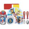 Zak Designs Bluey Kids Dinnerware Gift Set Includes Plate, Bowl, Tumbler, Water Bottle, and Utensil Tableware, Made of Durable Material and Perfect for Kids (6 Piece Gift Set, BPA-Free)(PAW Patrol – 6pcs)