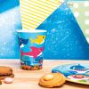 Zak Designs Bluey Kids Dinnerware Gift Set Includes Plate, Bowl, Tumbler, Water Bottle, and Utensil Tableware, Made of Durable Material and Perfect for Kids (6 Piece Gift Set, BPA-Free)(Baby Shark – 6pcs)
