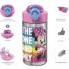 Zak Designs Bluey Kids Dinnerware Gift Set Includes Plate, Bowl, Tumbler, Water Bottle, and Utensil Tableware, Made of Durable Material and Perfect for Kids (6 Piece Gift Set, BPA-Free)(Minnie Mouse – 6pcs)