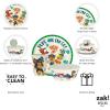 Zak Designs Bluey Kids Dinnerware Set 3 Pieces, Durable and Sustainable Melamine Bamboo Plate, Bowl, and Tumbler are Perfect For Dinner Time With Family (Bluey, Bingo, Bandit, Chilli)(PAW Patrol (Chase  Marshall  Skye))