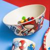 Zak Designs Bluey Kids Dinnerware Set 3 Pieces, Durable and Sustainable Melamine Bamboo Plate, Bowl, and Tumbler are Perfect For Dinner Time With Family (Bluey, Bingo, Bandit, Chilli)(Marvel Spider-Man)