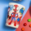 Zak Designs Bluey Kids Dinnerware Set 3 Pieces, Durable and Sustainable Melamine Bamboo Plate, Bowl, and Tumbler are Perfect For Dinner Time With Family (Bluey, Bingo, Bandit, Chilli)(Marvel Spider-Man)