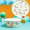 Zak Designs Bluey Kids Dinnerware Set 3 Pieces, Durable and Sustainable Melamine Bamboo Plate, Bowl, and Tumbler are Perfect For Dinner Time With Family (Bluey, Bingo, Bandit, Chilli)(Dog)