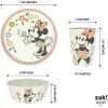 Zak Designs Bluey Kids Dinnerware Set 3 Pieces, Durable and Sustainable Melamine Bamboo Plate, Bowl, and Tumbler are Perfect For Dinner Time With Family (Bluey, Bingo, Bandit, Chilli)(Minnie Mouse)