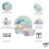 Zak Designs Bluey Kids Dinnerware Set 3 Pieces, Durable and Sustainable Melamine Bamboo Plate, Bowl, and Tumbler are Perfect For Dinner Time With Family (Bluey, Bingo, Bandit, Chilli)(Frozen 2 (Anna  Elsa  Olaf))