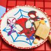 Zak Designs Bluey Kids Dinnerware Set 3 Pieces, Durable and Sustainable Melamine Bamboo Plate, Bowl, and Tumbler are Perfect For Dinner Time With Family (Bluey, Bingo, Bandit, Chilli)(Marvel Spider-Man)